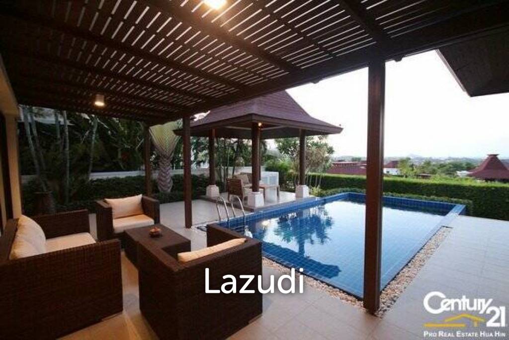 PANORAMA: Beautifully designed and Maintained 3 Bed Pool Villa with Sea Views nr the Beach and Golf Course
