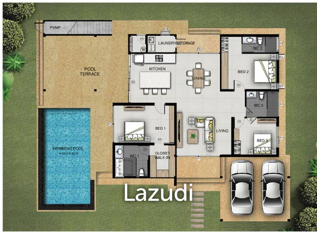 3 Bed Villa 352.50SQM, Sivana Hideaway Phase 1