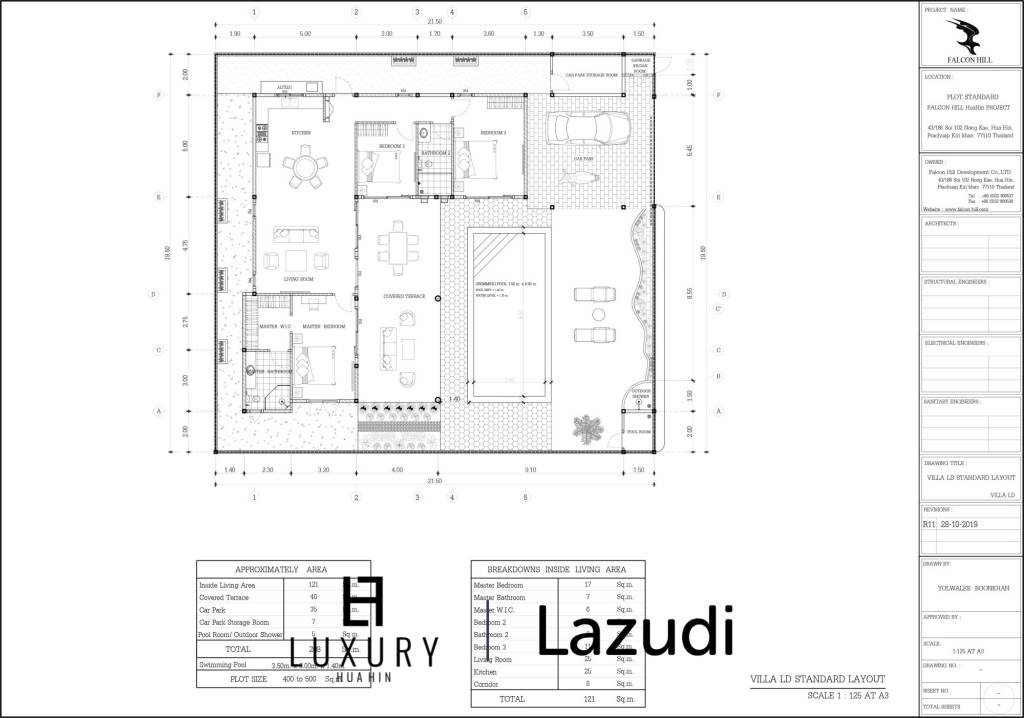 3 bed 208SQM Falcon Hill Luxury Pool Villas