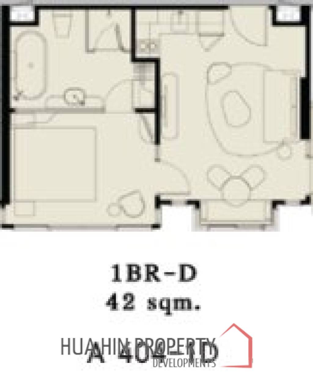 1 Bed 1 Bath 42 SQ.M SASARA Hua Hin