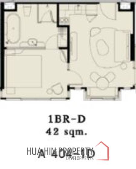 1 Bed 1 Bath 42 SQ.M SASARA Hua Hin