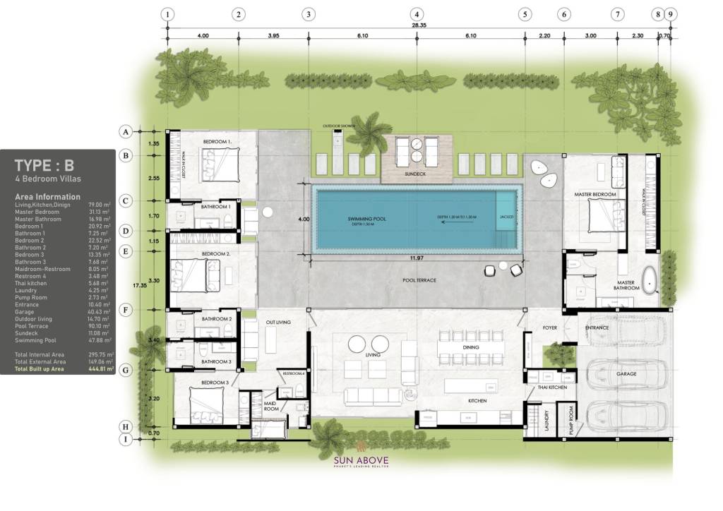 5 Bed 6 Bath 444.81 SQ.M Asherah Villas Phase 3