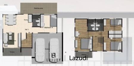 4 Bed 3 Bath 190.30 SQ.M La Vallee Residence