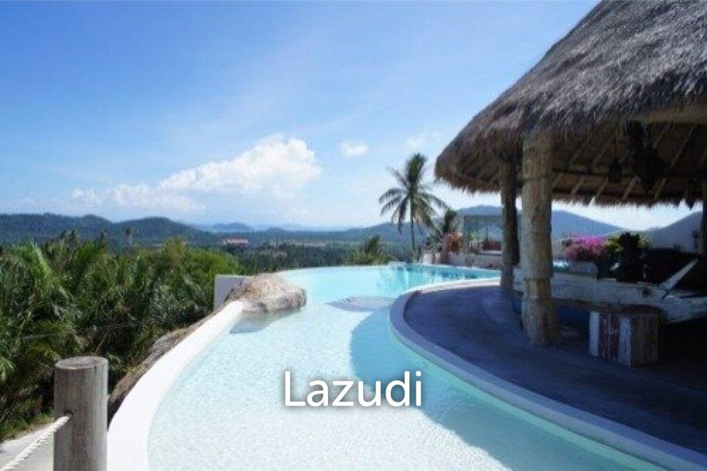 Balinese Bliss: Seaside Mountain Villa with a View