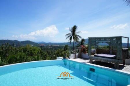 Balinese Bliss: Seaside Mountain Villa with a View