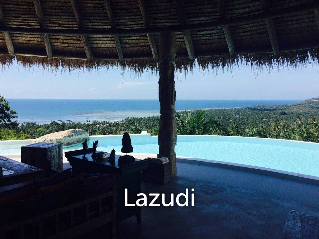 Balinese Bliss: Seaside Mountain Villa with a View