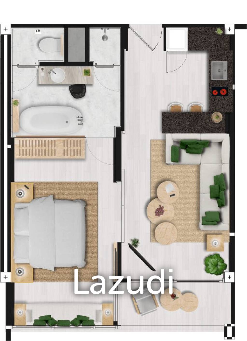 1 Bed 1 Bath 56.4 SQ.M Melia Karon Condominium