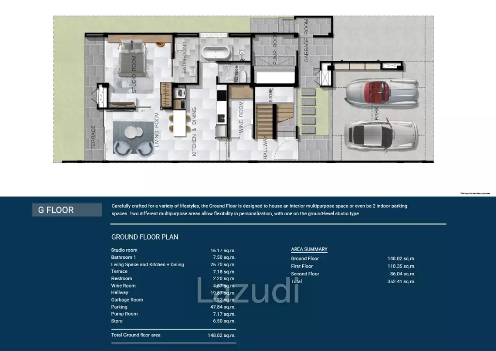 3 Bed 3 Bath 352 SQ.M  The Residence Prime