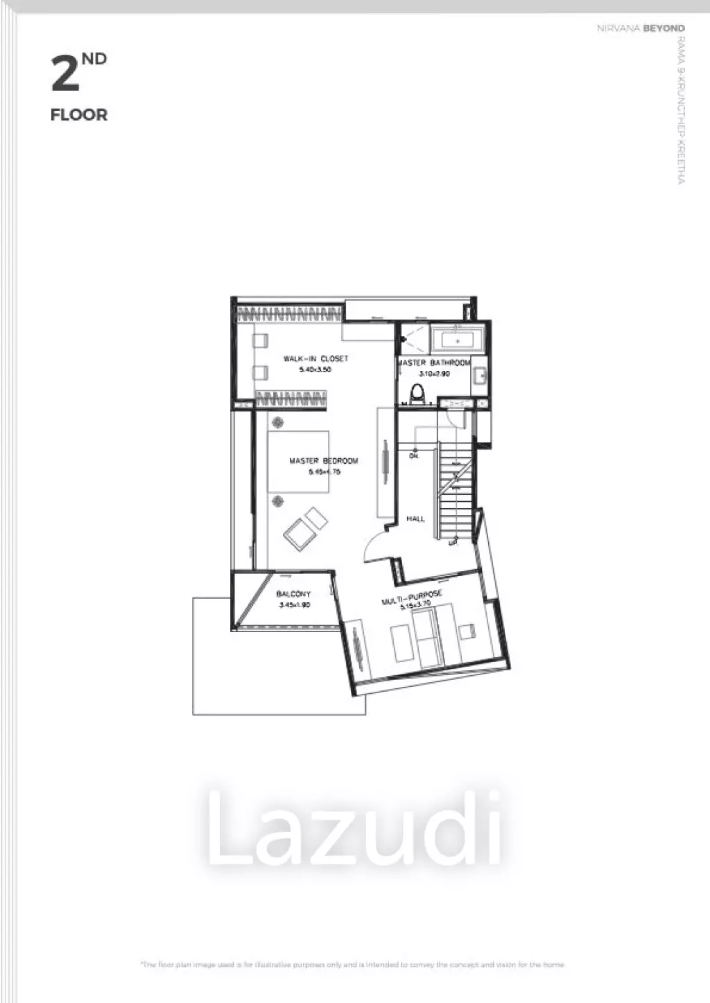 3 Bed 3 Bath 300 SQ.M Nirvana Beyond Rama9 - Krungthep Kreetha