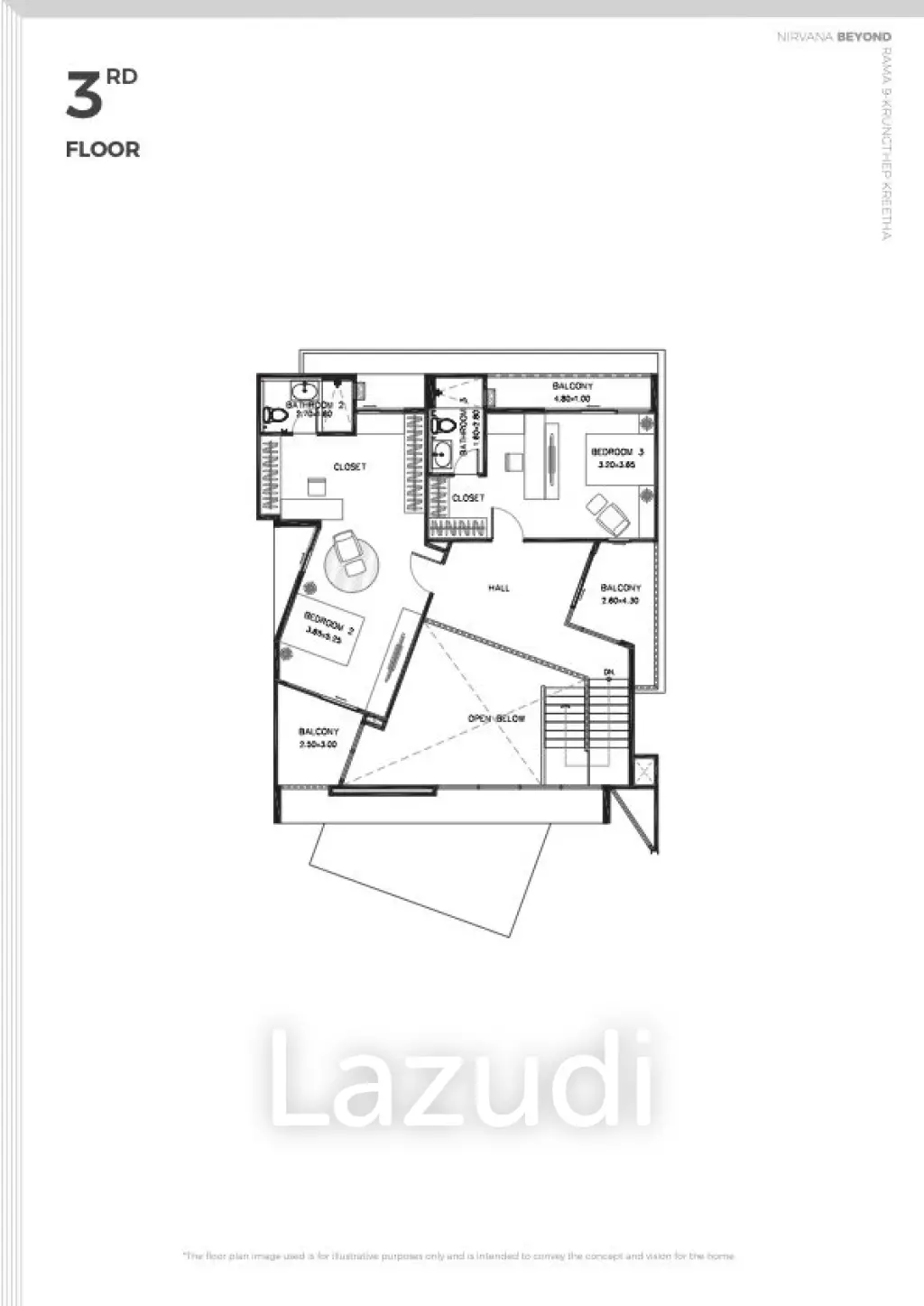 4 Bed 4 Bath 470 SQ.M Nirvana Beyond Rama9 - Krungthep Kreetha