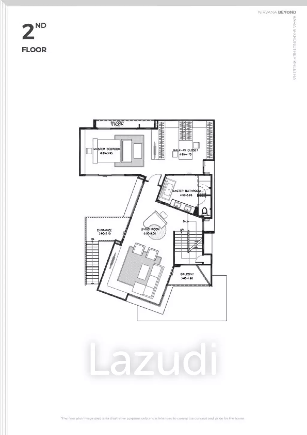 4 Bed 4 Bath 470 SQ.M Nirvana Beyond Rama9 - Krungthep Kreetha
