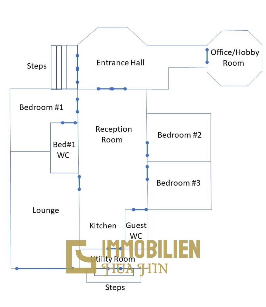 800 m² 3 Chambre 2 Salle de bain Villa Pour Louer
