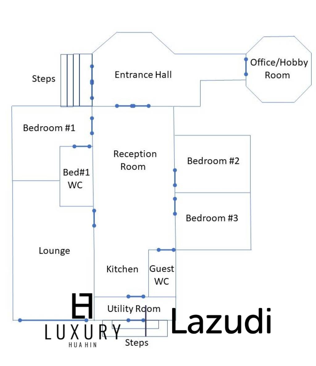 3 Bedroom 2 Bathroom Pool Villa On Soi 6