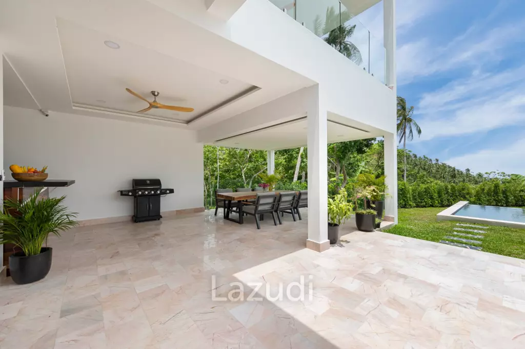 Luxury 5-Bedroom Sea View Villa in Prime Lamai