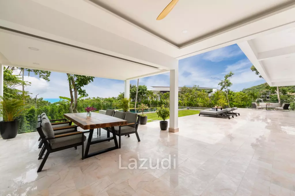 Luxury 5-Bedroom Sea View Villa in Prime Lamai