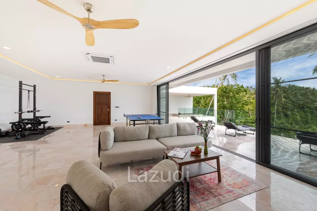 Luxury 5-Bedroom Sea View Villa in Prime Lamai