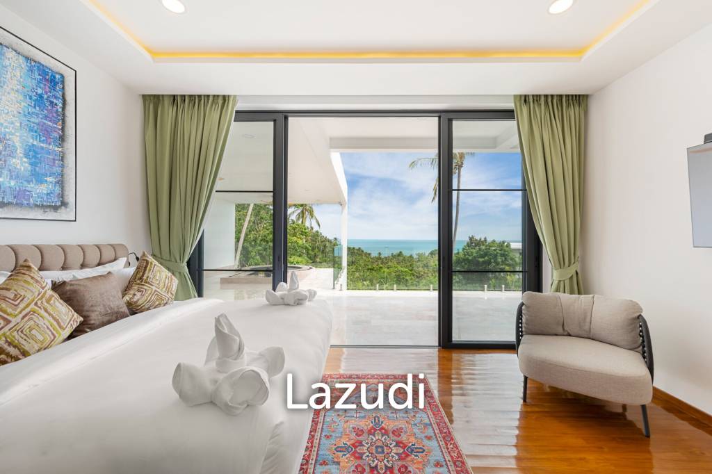 Luxury 5-Bedroom Sea View Villa in Prime Lamai