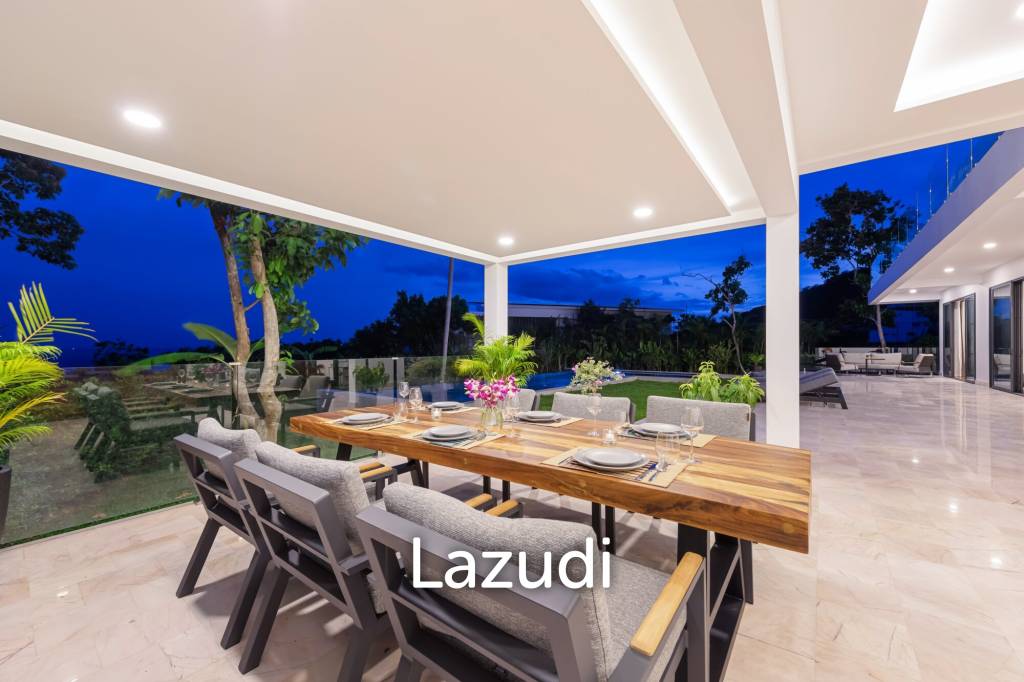 Luxury 5-Bedroom Sea View Villa in Prime Lamai