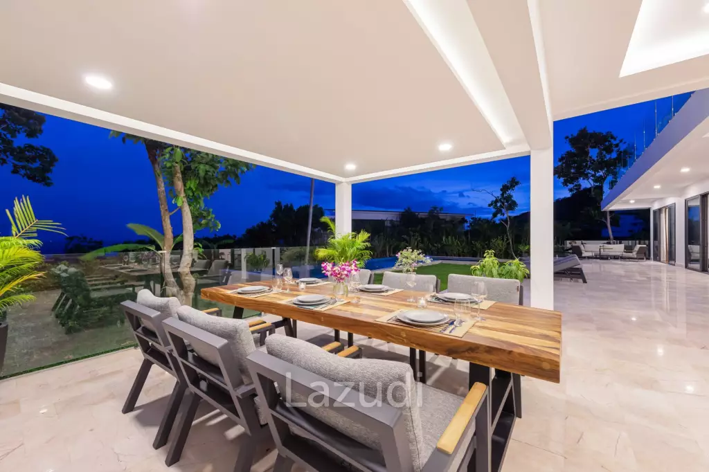 Luxury 5-Bedroom Sea View Villa in Prime Lamai