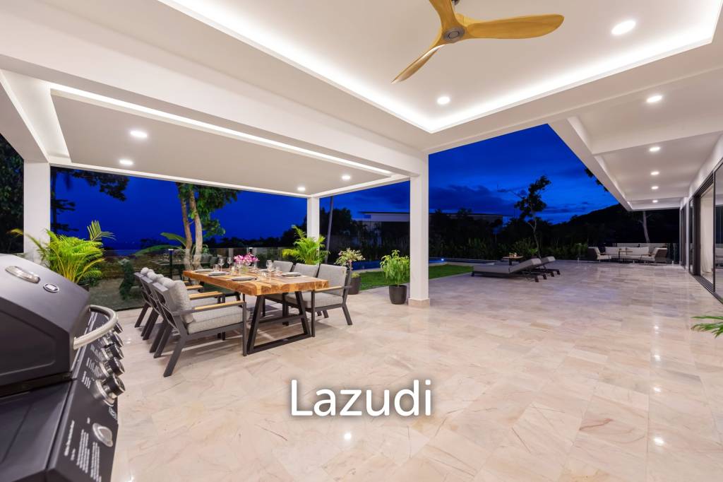 Luxury 5-Bedroom Sea View Villa in Prime Lamai