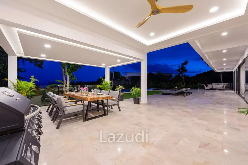 Luxury 5-Bedroom Sea View Villa in Prime Lamai