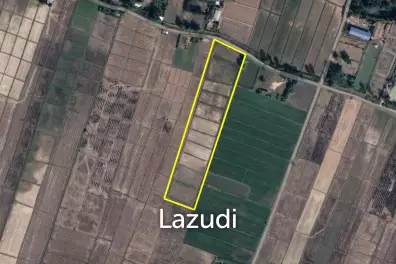 7 Rai Land For Sale With Beautiful Rice Field View