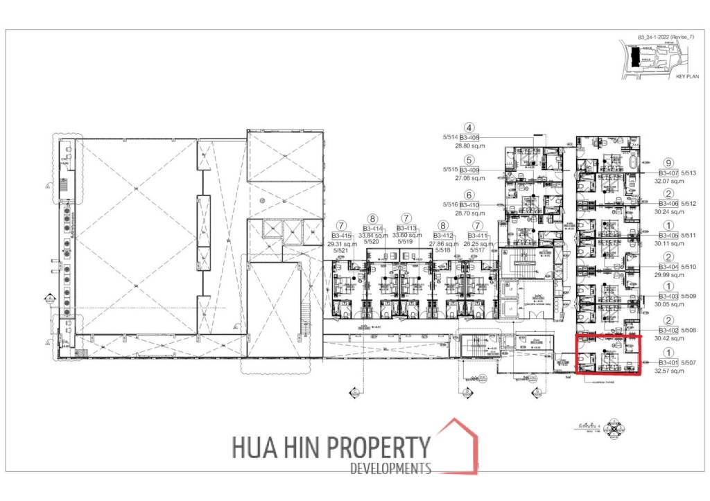 1 Bed 1 Bath 32.57 SQ.M. CARAPACE Huahin-Khaotao