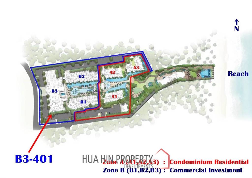 1 Bed 1 Bath 32.57 SQ.M. CARAPACE Huahin-Khaotao