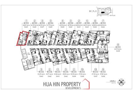 1 Bed 1 Bath 28.61 SQ.M. CARAPACE Huahin-Khaotao