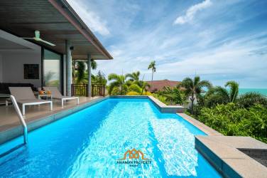 Views, Views, Views! Hillside 3-Bed Villa in Lamai