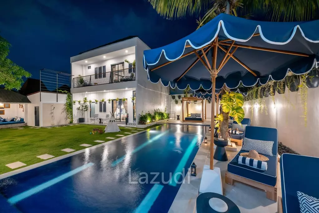 Beachside 5 Bedroom Leasehold Villa in Beautiful Petitenget