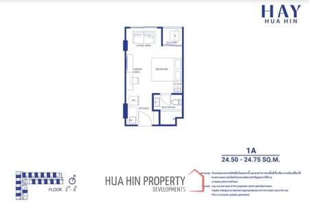 1 Bed 1 Bath 24.87 SQ.M at HAY Huahin