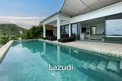 Completed 3-Bed Sea View Villa in Chaweng Noi