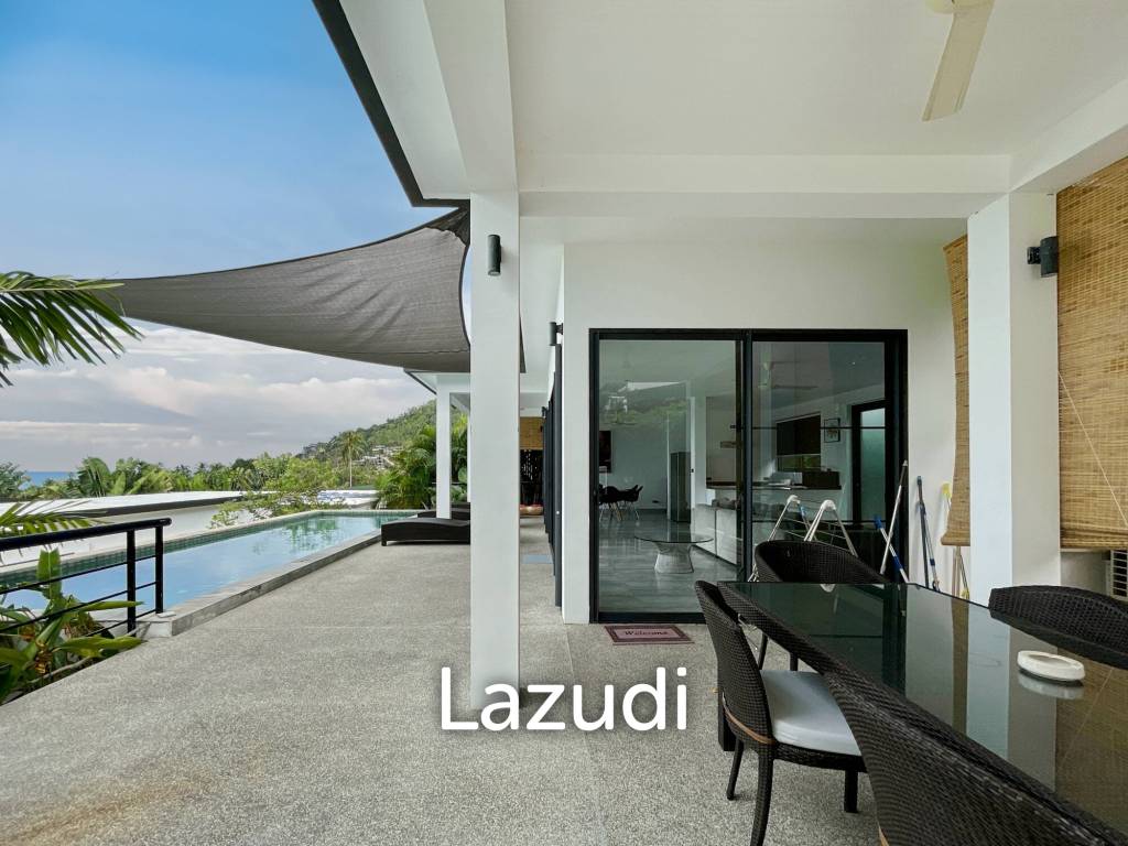 Completed 3-Bed Sea View Villa in Chaweng Noi
