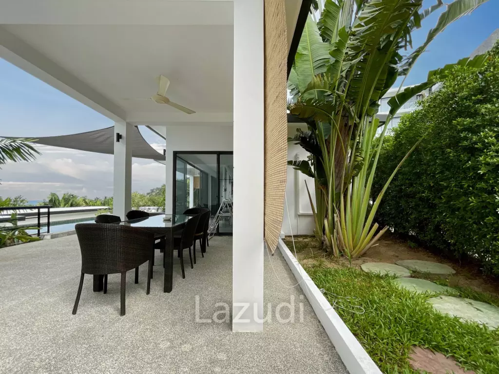 Completed 3-Bed Sea View Villa in Chaweng Noi