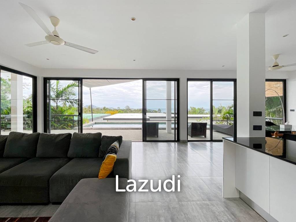 Completed 3-Bed Sea View Villa in Chaweng Noi