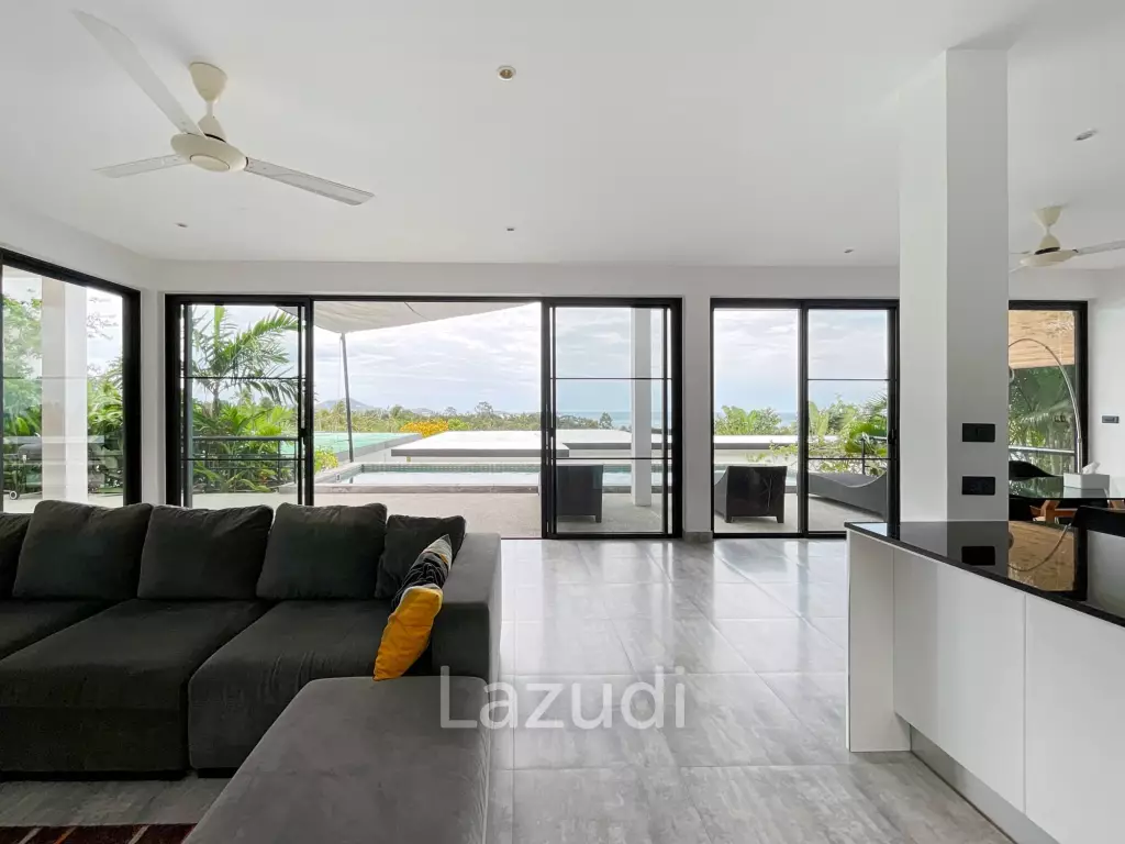 Completed 3-Bed Sea View Villa in Chaweng Noi