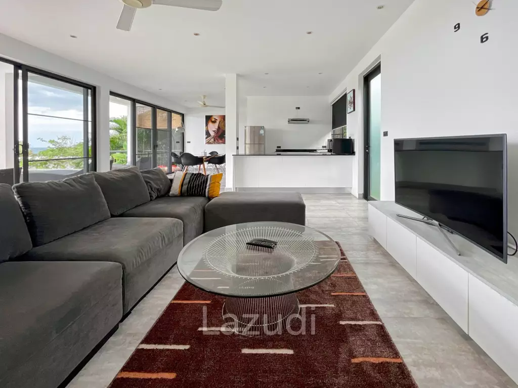Completed 3-Bed Sea View Villa in Chaweng Noi