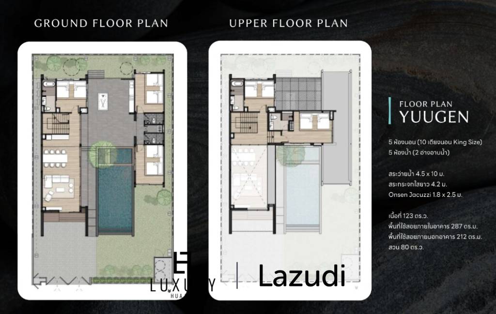 Onsen Villa 5 Bed 275 SQ.M WABI SABI Onsen Villa Hua Hin