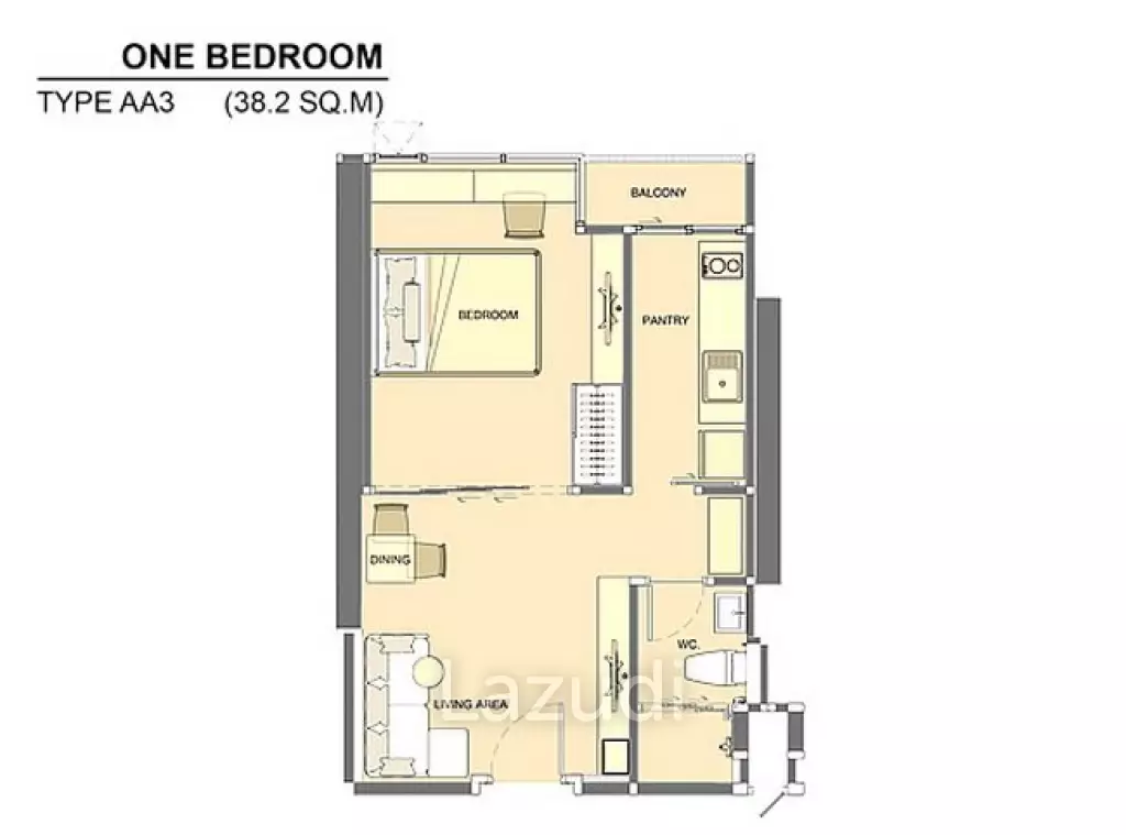 1 Bed 1 Bath 39 SQ.M Life Ratchadapisek