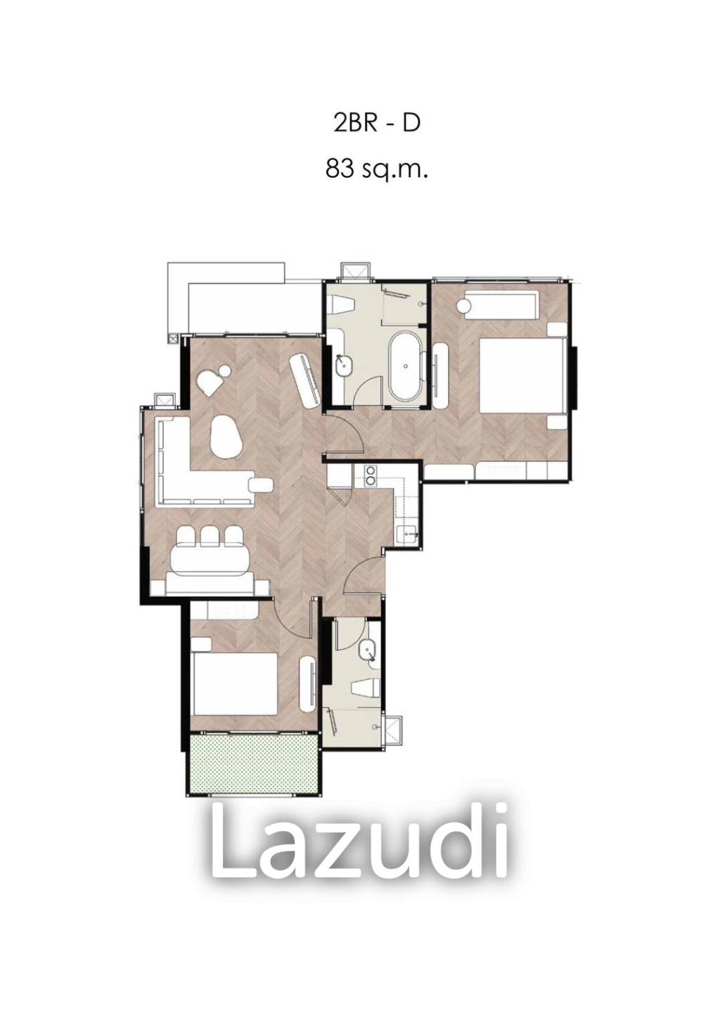 83 Sqm 2 Bed 2 Bath Condominium For Sale