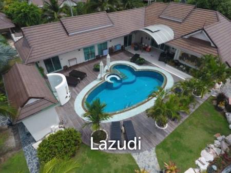 NATURAL LAKE HILL : Great Design + Quality 4 Bed Pool Villa on large end corner plot