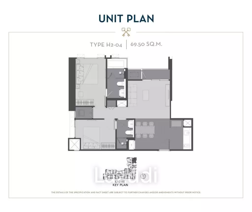 2Bed 2Bath 70 SQ.M The Address Siam-Ratchathewi
