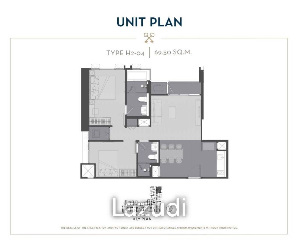 2Bed 2Bath 70 SQ.M The Address Siam-Ratchathewi