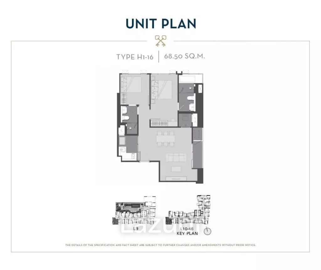 2Bed 2Bath 68 SQ.M The Address Siam-Ratchathewi