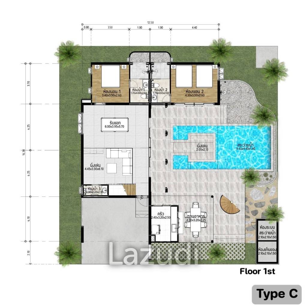 4 Bed 4 Bath 280 SQ.M. Reeva Pool Villas