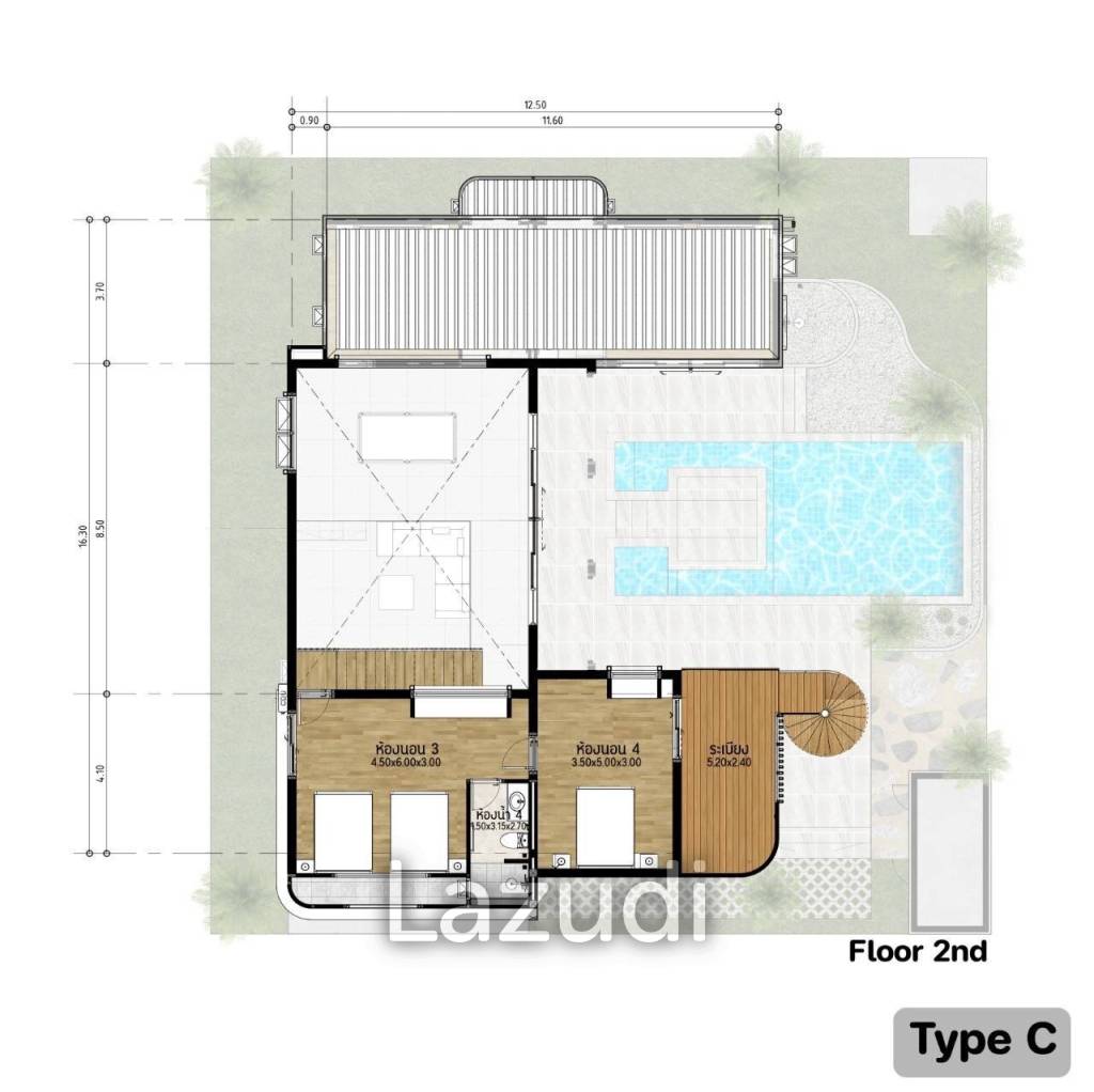 4 Bed 4 Bath 280 SQ.M. Reeva Pool Villas