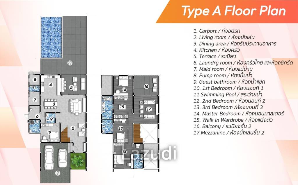 4 Bed 5 Bath 382 SQ.M 999@Ban Waen Modern Pool Villas