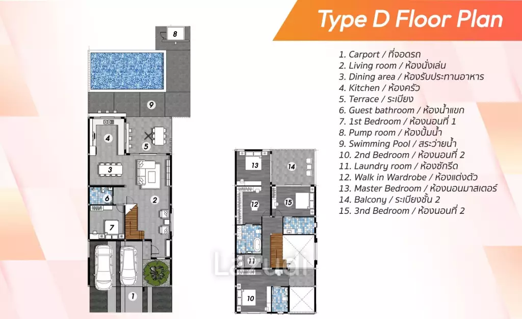 4 Bed 4 Bath 357 SQ.M 999@Ban Waen Modern Pool Villas