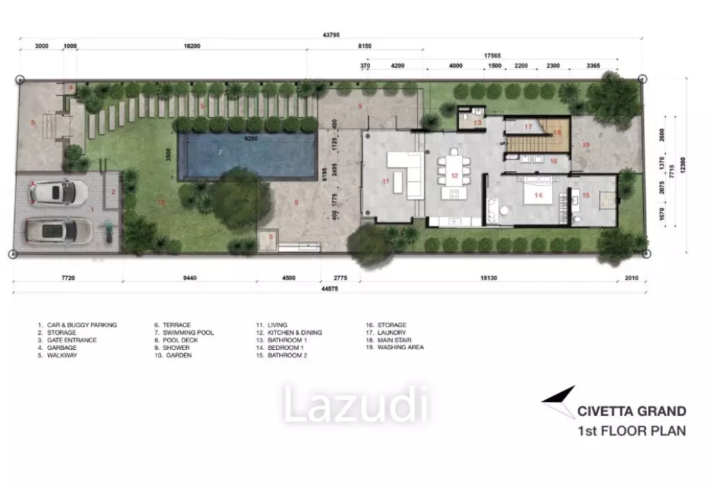 3 Bed 4 Bath 441.48 SQ.M Civetta Grand Villas